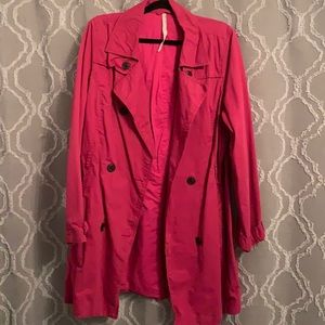 Old navy 3/4 length jacket. Fuchsia pink